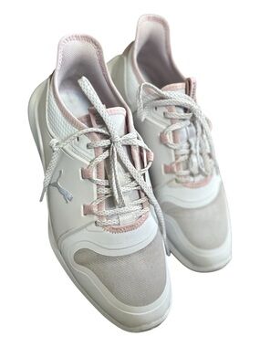 Puma Ignite Ladies Golf Shoes Pink & White Size 9.5
